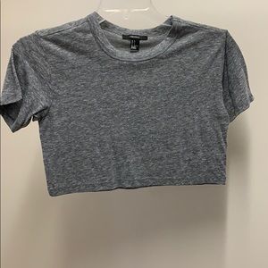 Gray Crop Top Small